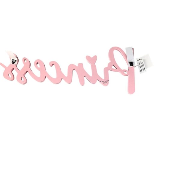 Pink Glitter Princess Wall Decor Sign Glittered Lettering For Home Girls Room De - Picture 2 of 9